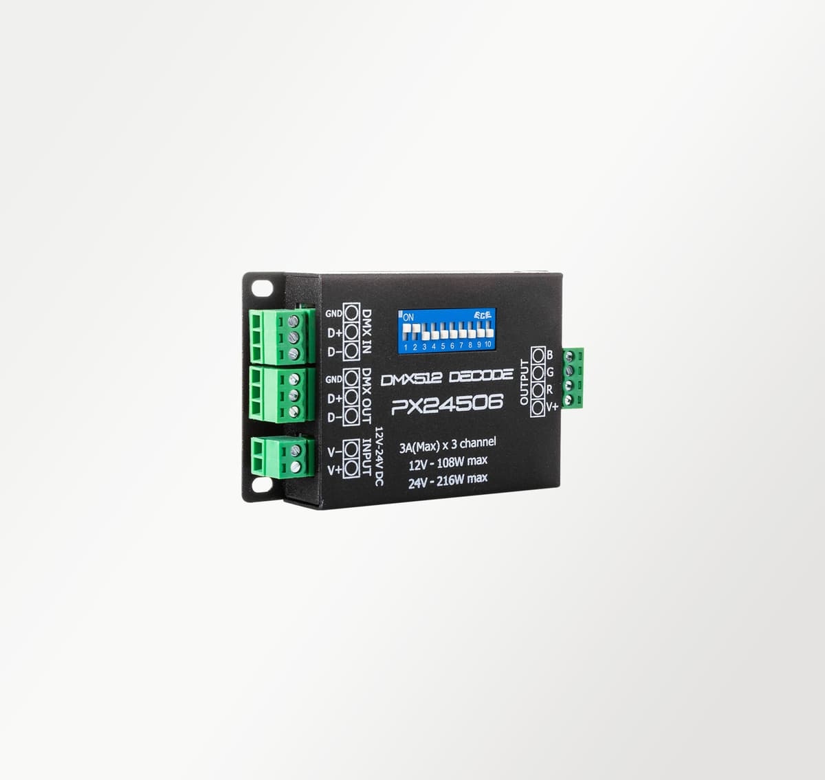 4 csatornás PWM dimmer LED-ekhez — illusztráció